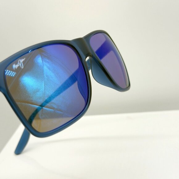 Maui Jim Pailolo MJ603-03 Matte Navy Blue Hawaii Polarized Sunglasses 58mm Case - Picture 8 of 8